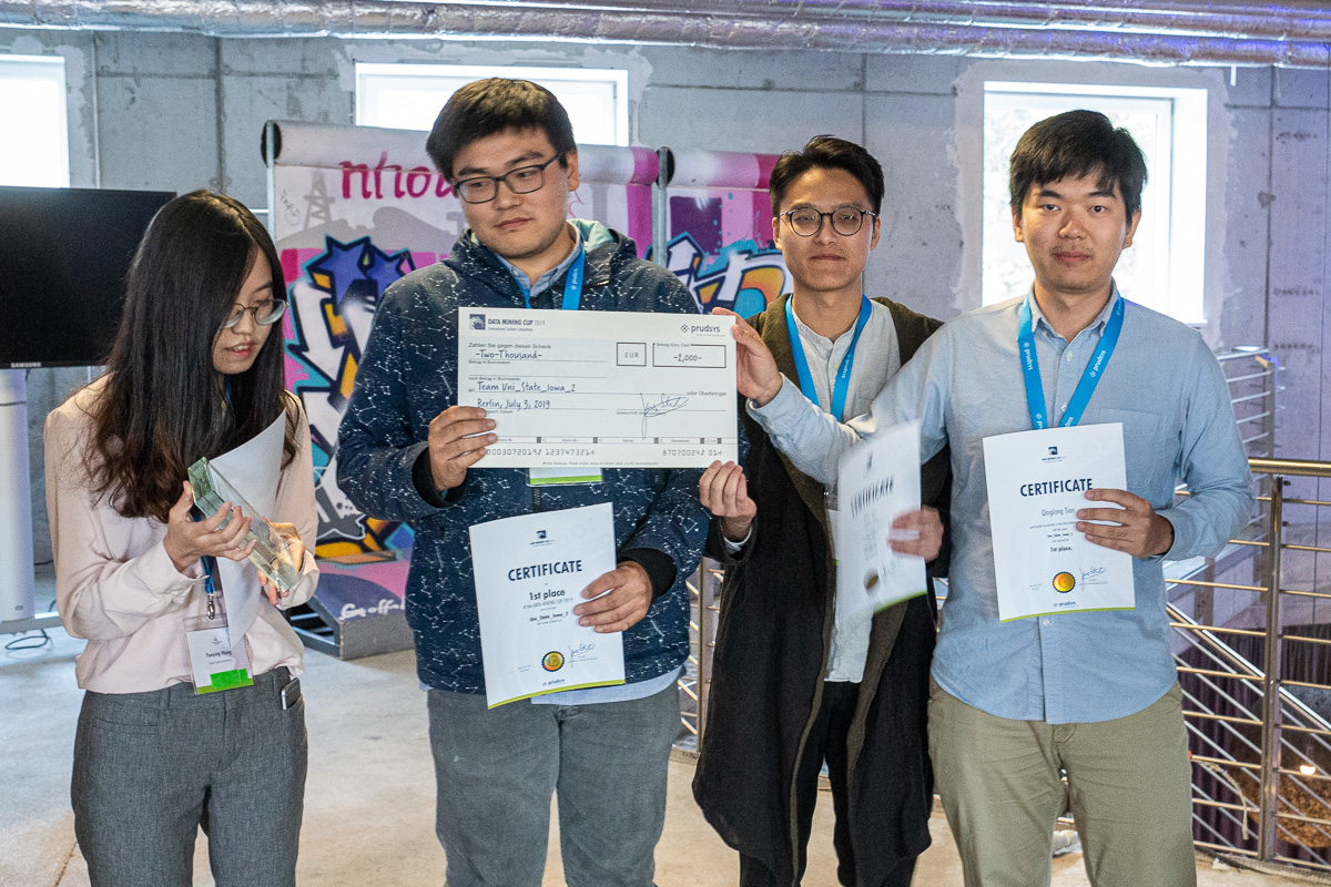 Winning team of the DATA MINING CUP 2019 from Iowa State University